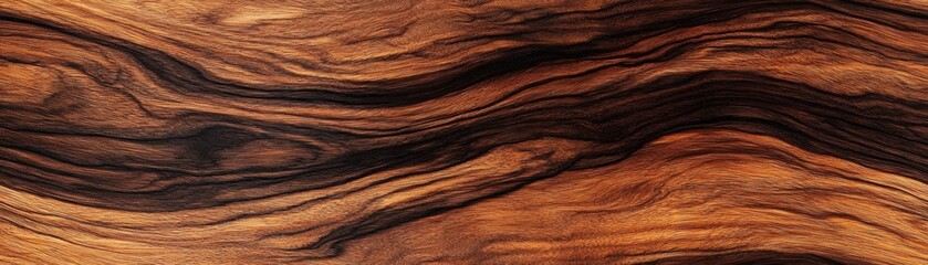 Sticker - Exotic zebrano wood with bold, dark stripes, suitable for unique luxury furniture, luxury wood texture, exotic elegance