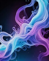 Wall Mural - abstract background with waves