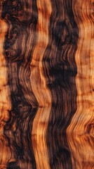 Wall Mural - Polished olive wood with rich, swirling grain, perfect for luxury kitchenware, luxury wood texture, gourmet design