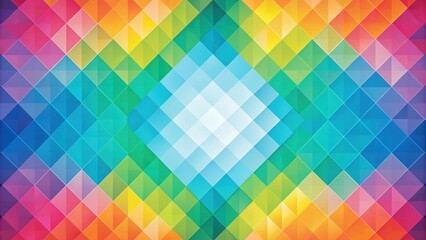 Geometric colorful pattern background with gradient effect and squares, geometric, colorful, pattern, background, gradient