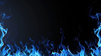 Free_fire_Black_background_blue_flames_background