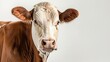 © Bijac - purebred hereford cow on white background livestock and cattle farming studio photography