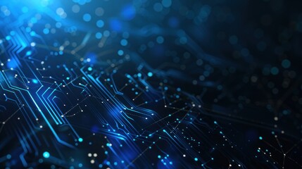Abstract Futuristic Circuit Board Background