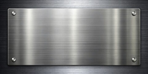 High resolution steel background texture with a metal plate design