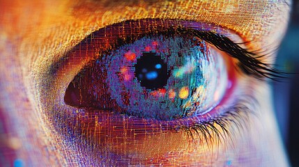 Wall Mural - Digital Eye Abstract