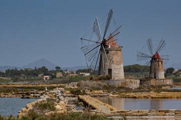 windmill in the salt factory