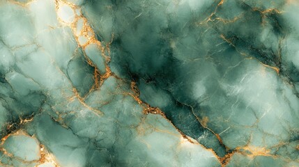 Canvas Print - Seamless marble texture in soft olive with subtle gold veins, [Abstract Background Marble], [Earthy and elegant]