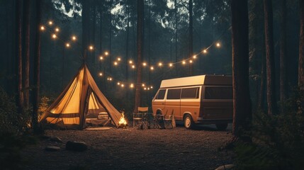 Sticker - Camping in the Woods