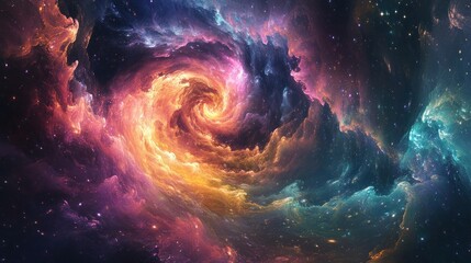 Poster - Cosmic Spiral Galaxy