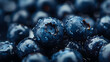 © Jan - Fresh sweet blue blueberry with waterdrops, macro photo, healthy fruit, background for food or health commercial
