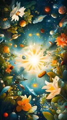 Canvas Print - Floral Universe.