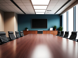 Blank conference room, office scene layout, commercial background