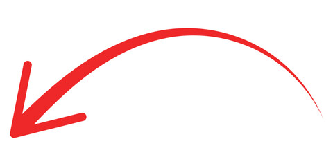 Curved arrow icon vector. Arrow pointer icon sign symbol in trendy flat style. Arrow vector icon. Eps 10.