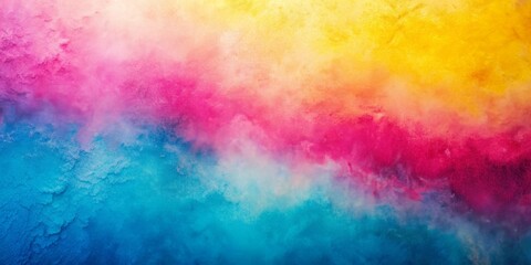 Wall Mural - Abstract Watercolor Sky with Blue, Pink, and Yellow Hues, watercolor , abstract , background , sky