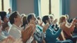 © VK Studio - A vibrant scene of an audience clapping energetically during an event, filled with enthusiasm and appreciation.