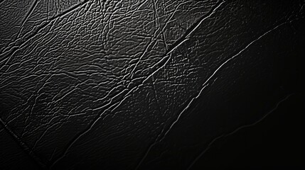 Black leather texture background, Luxury Black Background For Text. 