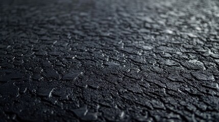 Sticker - Close-up of Black Textured Surface