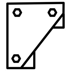 Poster - Bracket Build Steel Line Icon