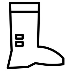 Wall Mural - Rubber Boots Tool Line Icon