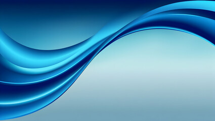 Wall Mural - abstract blue wave background