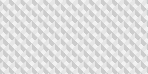 Wall Mural - Minimal vector cube triangle geometric tile mosaic wall grid retro digital hexagon technology wallpaper background. white and gray block cube structure backdrop square triangle texture vintage design.