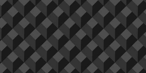 Vector cube triangle geometric tile mosaic wall grid retro digital hexagon technology wallpaper background. black block cube structure backdrop square triangle text.