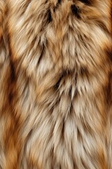 Wall Mural - Wolf skin close-up texture flat lay background