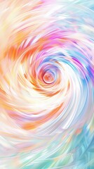 Wall Mural - Watercolor swirls in pastel colors with a light background and soft lighting, conveying the water color style