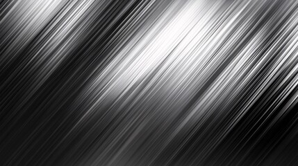 Wall Mural - Abstract black and white texture with dynamic diagonal streaks of light and shadow.