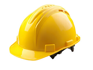 Wall Mural - Yellow safety hard hat isolated PNG