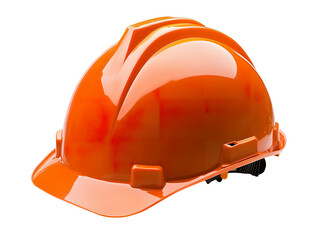 Wall Mural - orange safety hard hat isolated PNG