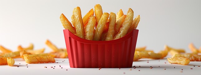 Sticker - Crispy French Fries in a Red Box