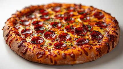 Canvas Print - Delicious Pepperoni Pizza