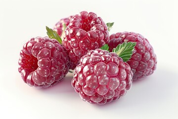 Sticker - Close-up of Fresh Raspberries