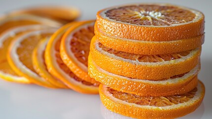 Canvas Print - Closeup of Sliced Oranges