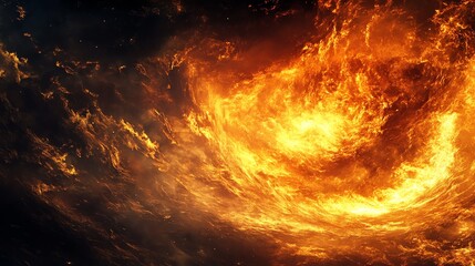 Wall Mural - A fiery phoenix soars through a dramatic sky, its wings ablaze with a radiant glow.