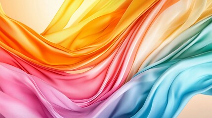 Fototapete - Abstract Fabric Flow.