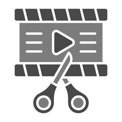 Wall Mural - Video editor Icon