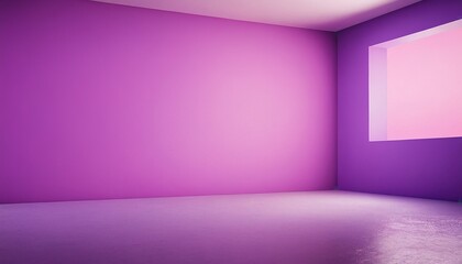 Wall Mural - empty light gradient purple studio room background for product. Purple Studio Room a Captivating Concept for Product Photography on a Plain 365