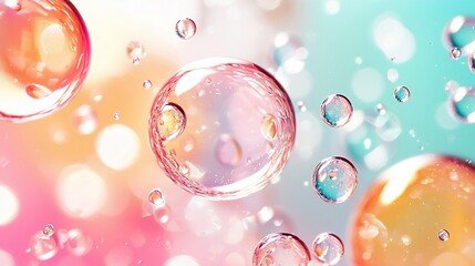 Poster - Abstract Bubbles Background.