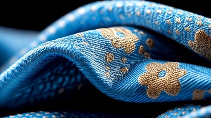Aufkleber - Blue Fabric Texture.