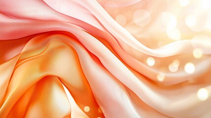 Fototapete - Soft Orange Fabric.