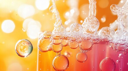 Aufkleber - Water Bubbles Abstract.