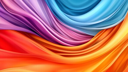 Poster - Abstract Swirling Colors.