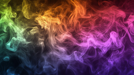 Colorful dust smoke wallpaper background, 2 color grade, horizontal image texture