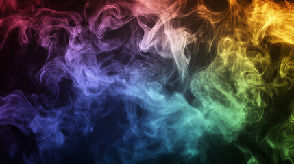 Colorful dust smoke wallpaper background, 2 color grade, horizontal image texture