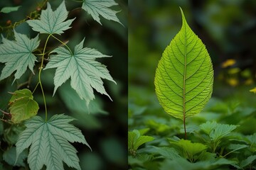 Enchanted Ethereal Foliage and Leaves in Natural Landscapes