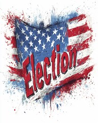 Wall Mural - Election text banner