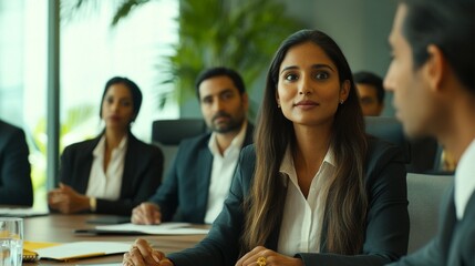 create an image of two diverse colleagues having a conversation while working on a corporate team pr