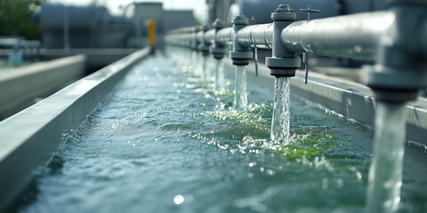 water treatment factory.